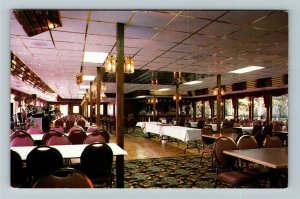 WV- West Virginia, Dining Room And Party Area, Vintage Chrome Postcard
