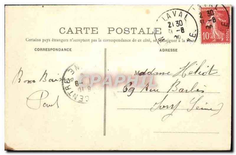 Old Postcard Laval Singer's Peace Street