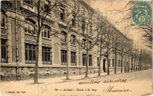 CPA PARIS 16e Auteuil Ecole J.-B. Say. (66600)