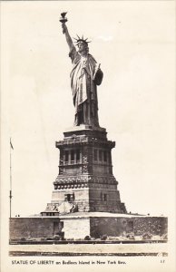 Statue Of Liberty New York City Real Photo