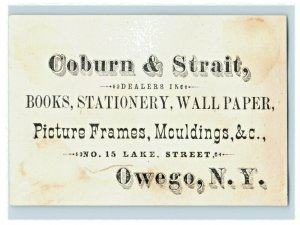 1880's Coburn & Strait Books Stationery Wallpaper Boys Tree Wall P153