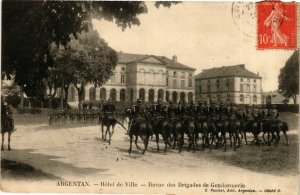 CPA AK ARGENTAN Hotel de Ville Revue des Brigades (868626)