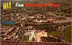 Florida Coral Gables Hi From The University Of Miami Aerial View