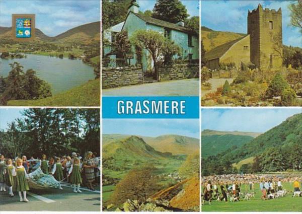 England Grasmere The Church Wordsworth Cottage Rushbearing Helm Craig and Sports