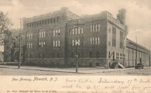 Vintage Postcard 1904 View of New Armory Newark New Jersey N. J.