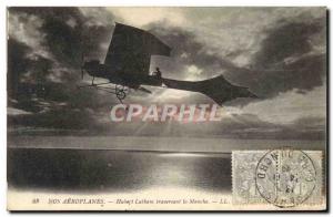 Old Postcard Jet Aviation Hubert Latham crossing the Channel