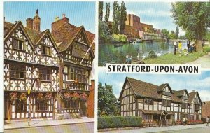 Warwickshire Postcard - Views of Stratford-upon-Avon - Garrick Inn  ZZ731