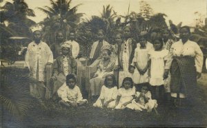 indonesia, SUMATRA, Native Bride and Groom Wedding (1910s) RPPC Postcard