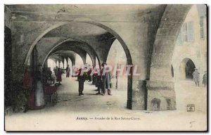 Old Postcard Annecy Aracades of Santa Clara Street