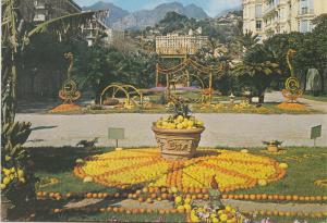 BF21489 menton decoration du jardin public france front/back image