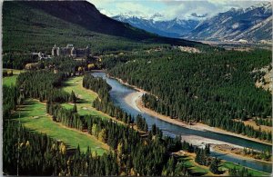 Canada Banff Springs Hotel Golf Course and Bow Rive 1964