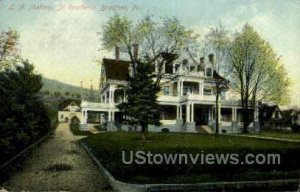 L.A. Mallory, Jr. Residence - Bradford, Pennsylvania PA  