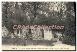 Old Postcard Lucheux Le Chateau (Ruins of the ancient Chateau Fort bati in 11...