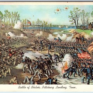 1962 Hardin Co KY Battle Shiloh Print Kurtz Allison Art Pittsburg Landing A238