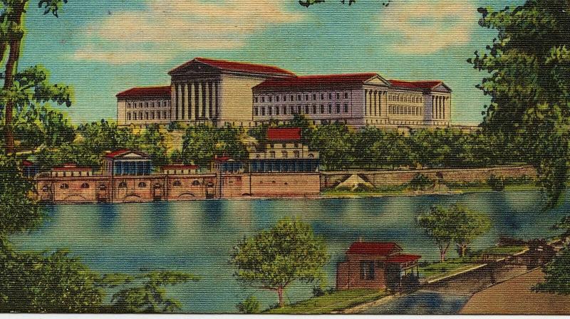 1947 Philadelphia PA The Art Museum Pennsylvania Antique Old Linen Era Postcard