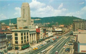 Reading Pennsylvania Penn Square 1950s Chrome Postcard Unused