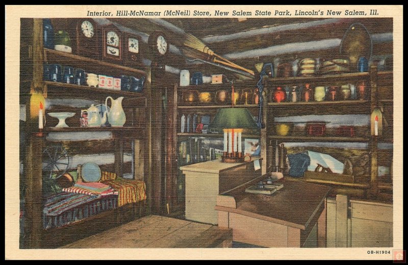 Interior, Hill-McNamar (McNeil) Store, New Salem State Park, Lincoln's New Sa...