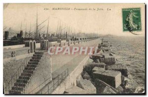 Old Postcard Marseille Promenade de la Jetee