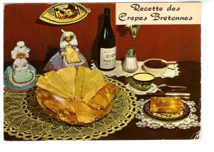 Recipe, French, Recette des Crepes Bretonnes, Regional Dolls