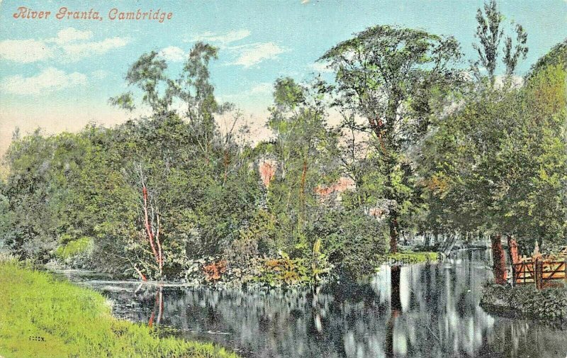 CAMBRIDGE ENGLAND~RIVER GRANTA~POSTCARD