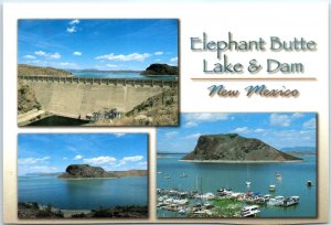 Postcard - Elephant Butte Lake & Dam - Elephant Butte, New Mexico
