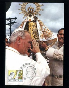 209525 VATICANE Pope Giovanni Paolo II Philippines maxi-card