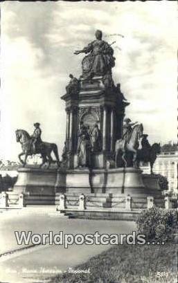 Real Photo Maria Theresien Denkmal Wien - Vienna Austria 1961 