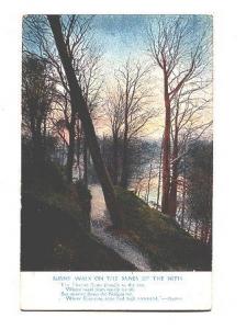 Country Scene and Poem, Poet - Burns, Walk on the Banks, JR Russell, Speedwell