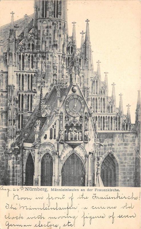 B4550 Germany Nurnberg Mannleinlaufen an der Frauenkirche  front/back scan