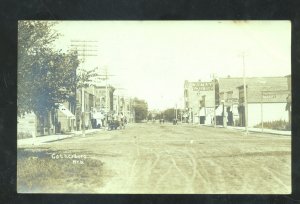 RPPC GOTHENBURG NEBRASKA DOWNTOWN STREET SCENE STORES REAL PHOTO POSTCARD