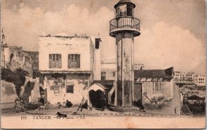 Morocco Tanger Le Phare Lighthouse Vintage Postcard C196