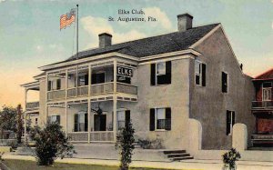Elks Club St Augustine Florida 1910c postcard