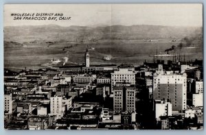Wholesale District And San Francisco Bay California CA RPPC Photo Postcard
