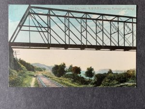 NWRR Crossings Railroad & Bridge Sioux City IA Litho Postcard H2004084638