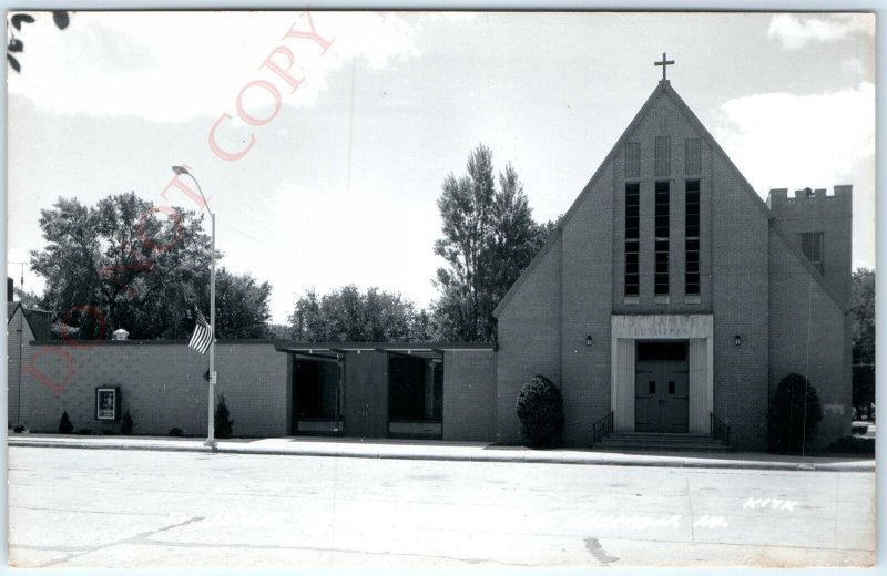 c1950s Allison, IA RPPC St James Lutheran Church Real Photo Postcard Vtg A102