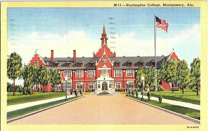 Huntingdon College Montgomery Ala. Alabama Postcard Standard View Card