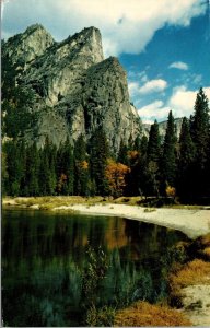 Vtg California CA Three Brothers Yosemite National Park 1960s View Postcard