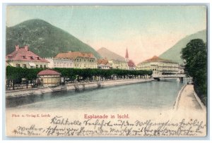 c1905 Esplanade in Bad Ischl Salzburg Austria Antique Posted Postcard