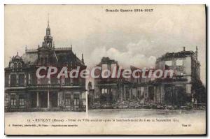 Postcard Old Revigny Hotel De Ville Before And After