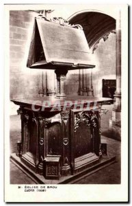 Postcard Ancient Church Of Brou Lectern