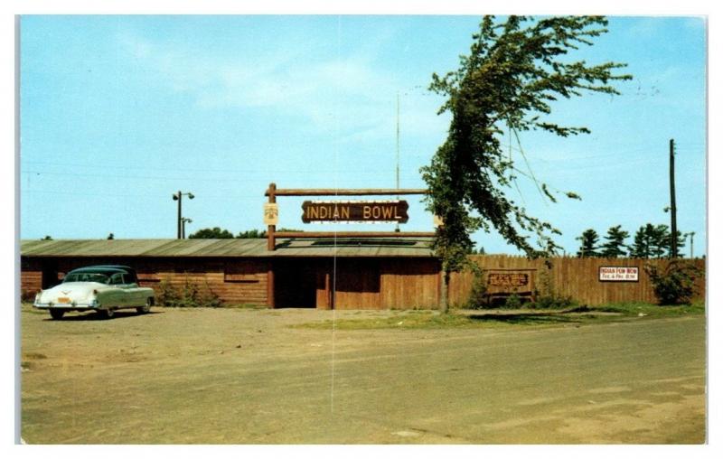 1950s/60s Indian Bowl, Lac du Flambeau, WI Postcard