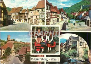 Modern Postcard Kaysersberg (Haut Rhin) Picturesque view around Old Bridge St...