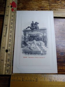 Postcard -  Monument to Vittorio Emanuele II - Milan, Italy