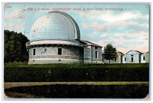 1909 New U.S. Naval Observatory Dome 36 Inch Lense Washington DC Postcard