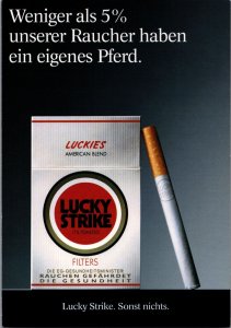 Lucky Strike Cigarettes Advertising Postcard BS22