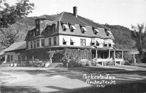 J50/ Rochester Vermont RPPC Postcard c1950s Parker's Inn Hotel  195