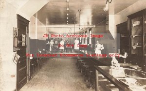 MI, Detroit, Michigan, RPPC, Alfred Hoosick Lunch Counter & Restaurant Interior