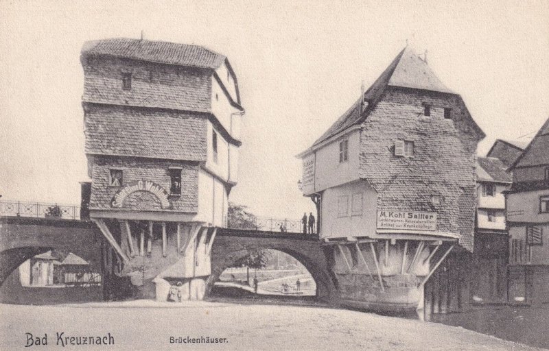 Bad Kreuznach Bruckenhauser Advertising Posters German 1908 Postcard