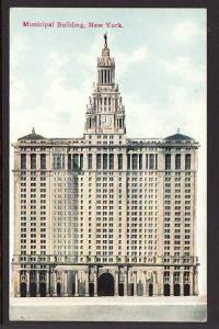 Municipal Building New York NY Post Card 5388