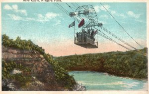 Vintage Postcard Aero Cable Niagara Falls Tourist Attraction Ontario Canada